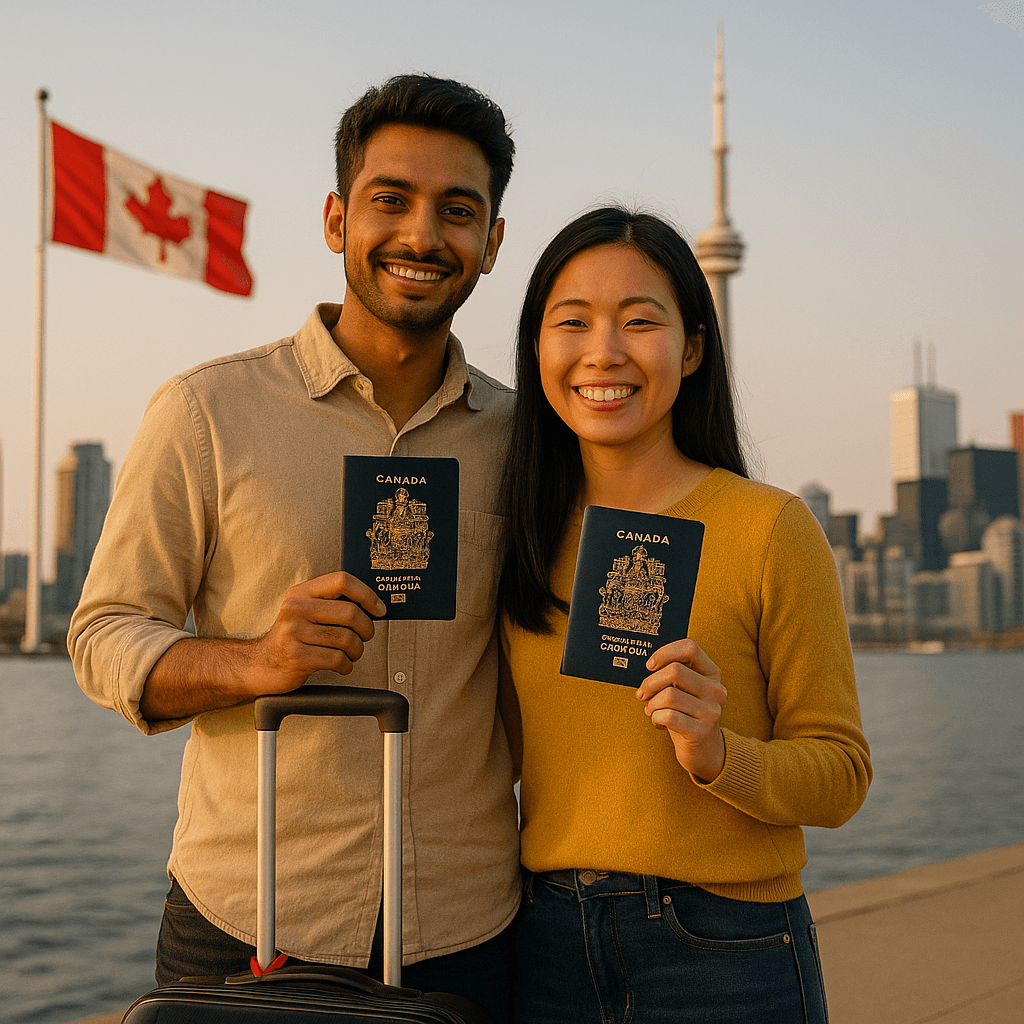 Digital banner ad showcasing Canadian immigration service